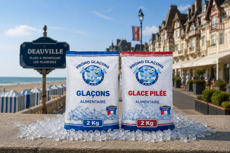 Vente de glaçons à Deauville avec livraison rapide pour les professionnels
