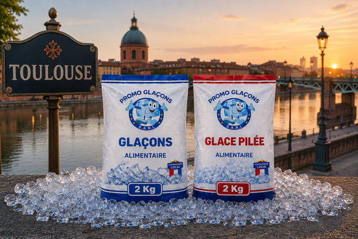 Vente de glaçons à Toulouse avec livraison rapide pour les professionnels